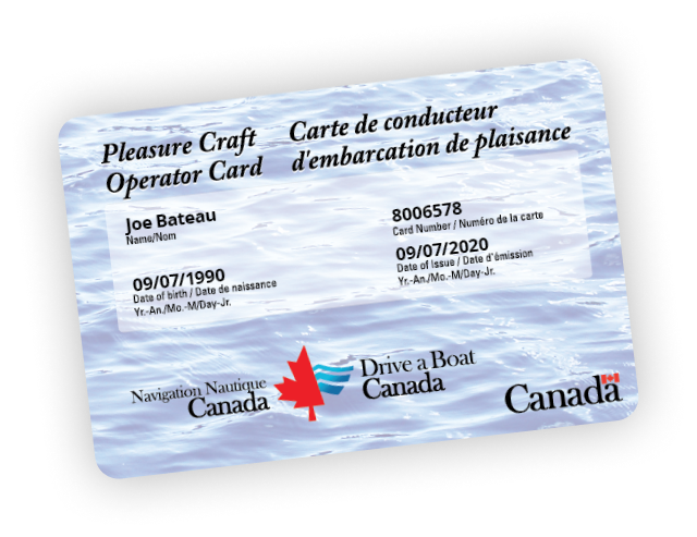 Pleasure Craft Operator Card Training from DriveABoatCanada.ca